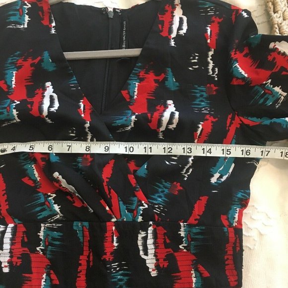 W118 Walter Baker Maxi Dress SMALL Black Red Teal - Picture 7 of 9